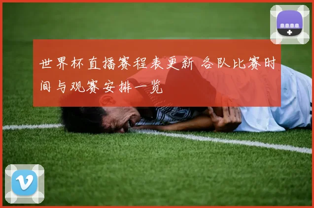 世界杯直播赛程表更新 各队比赛时间与观赛安排一览